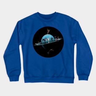 Space Figure Skating Crewneck Sweatshirt
